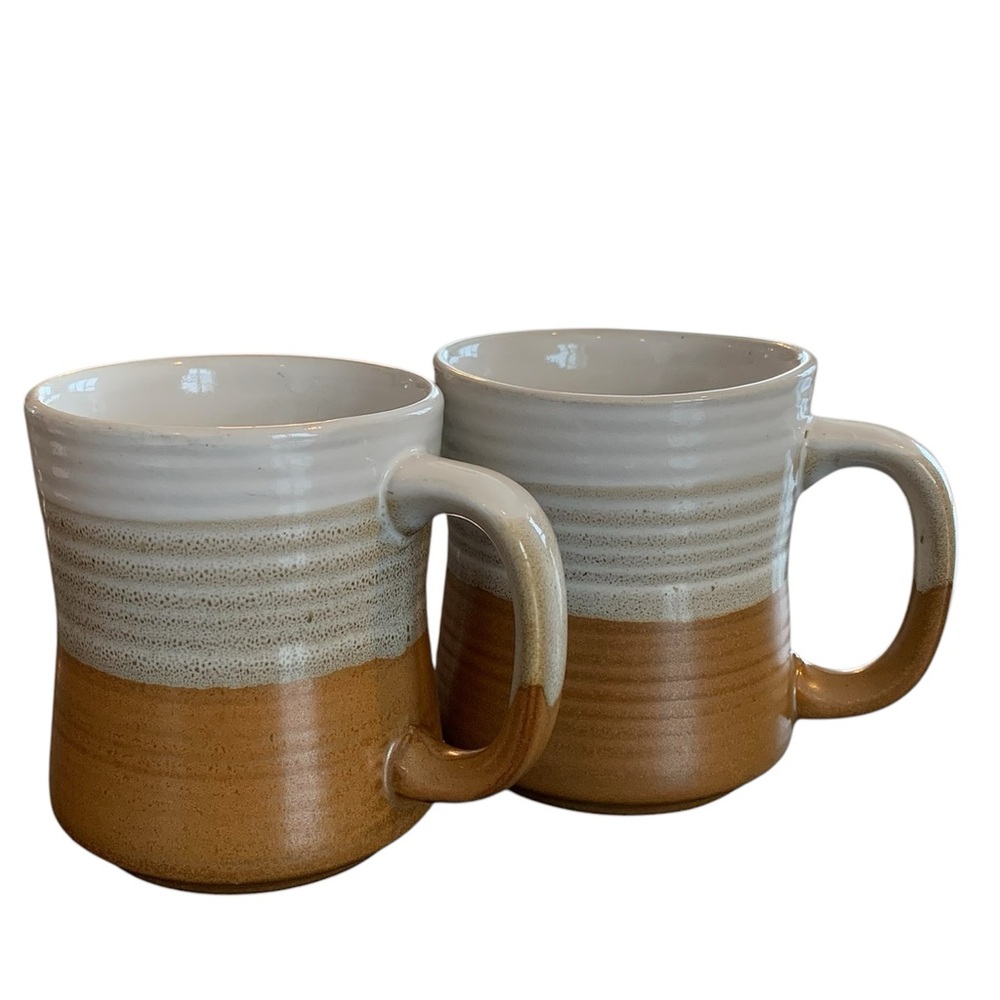 Set of 2 Stoneware Mugs Made in Korea